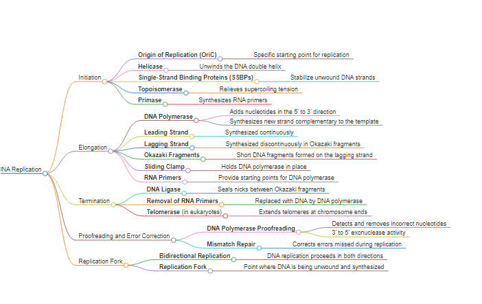 Mark map of Replication